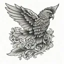 fourth wing  tattoo design idea