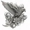  fourth wing  tattoo design idea