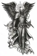 Azrael archangel tattoo design idea