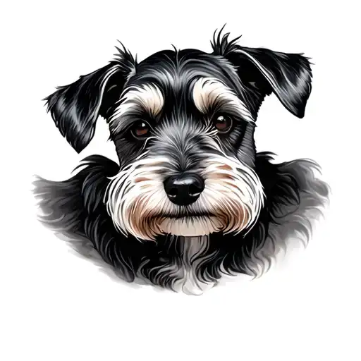 Miniature Schnauzer tattoo design idea