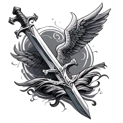 Bible Sword tattoo design idea