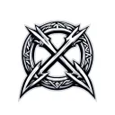 Elden Ring Rune (Elden Ring logo symbol) – clean, symmetrical, instantly recognizable to fans, and simple to line out. tattoo design idea