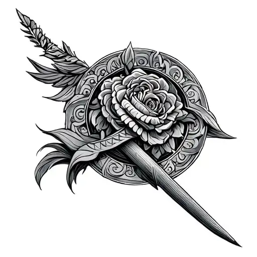 Anglo Saxon tattoo design idea