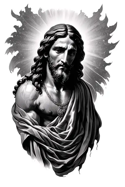 Jesus tattoo design idea