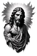 Jesus tattoo design idea