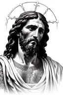Jesus tattoo design idea