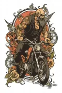 biker   tattoo design idea