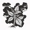 poison tree tattoo design idea