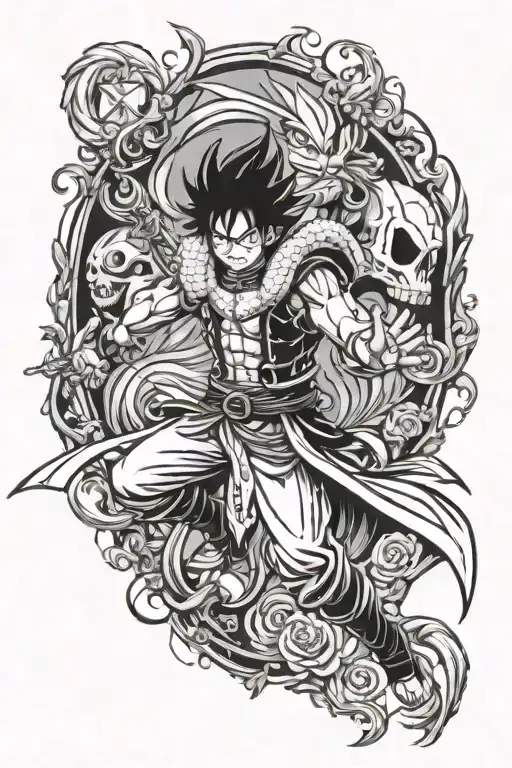 fairy tail anime tattoo design idea