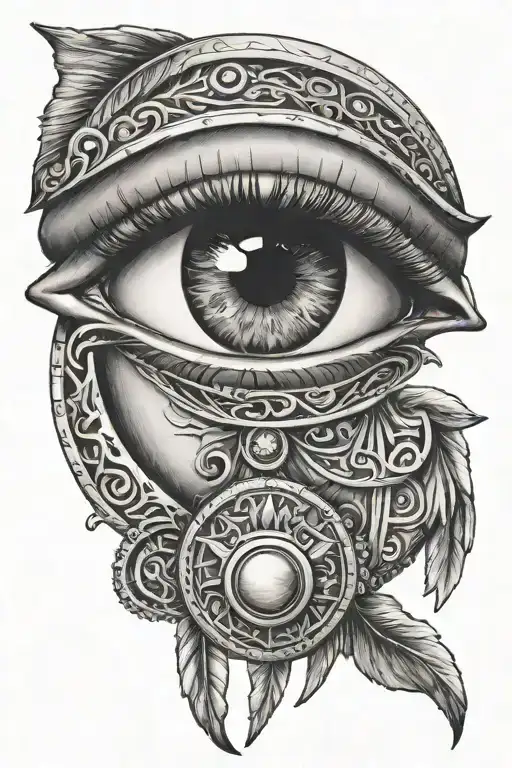 eye of horus tattoo design idea