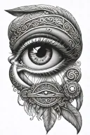 eye of horus tattoo design idea