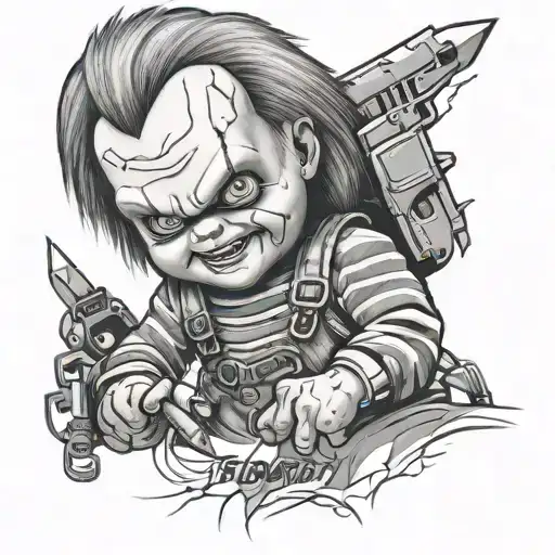Chucky tattoo design idea