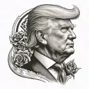 trump tattoo design idea