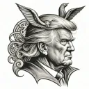 trump tattoo design idea