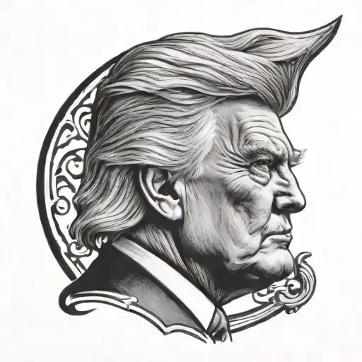 trump tattoo design idea