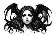 succubus tattoo design idea