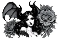succubus tattoo design idea