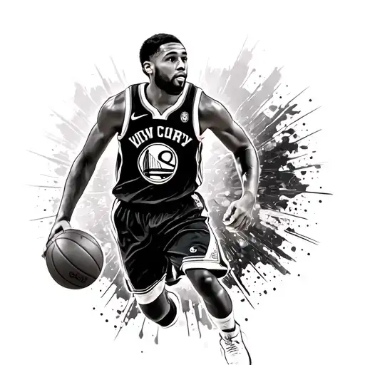 stephen curry, golden state warriors, nbd tattoo design idea