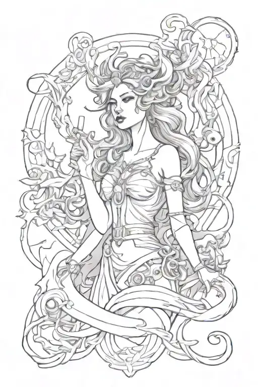 Eris Goddess of Chaos tattoo design idea