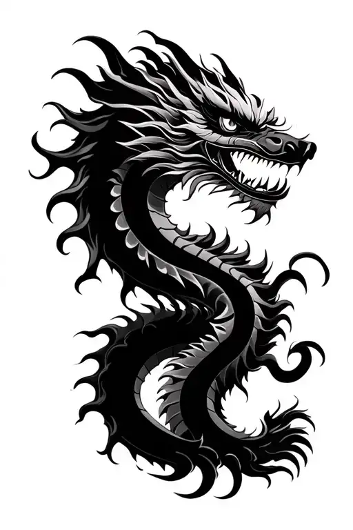 chines dragon for half sleeve tattoo tattoo design idea