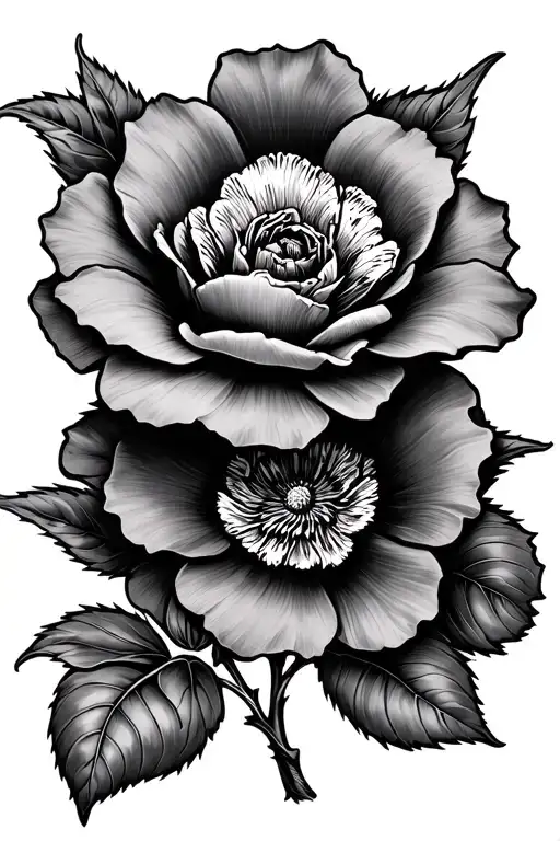 Cherokee rose tattoo design idea