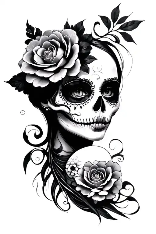 Catrina tattoo design idea