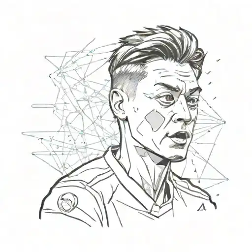 ozil arsenal football club tattoo design idea