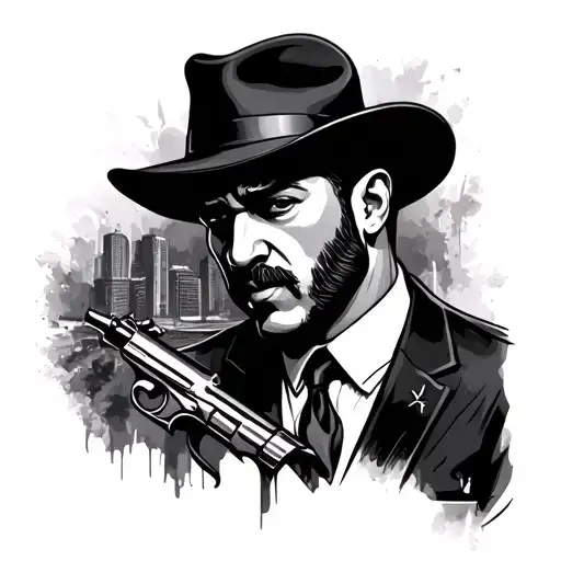 Mafia tattoo design idea