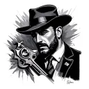 Mafia tattoo design idea