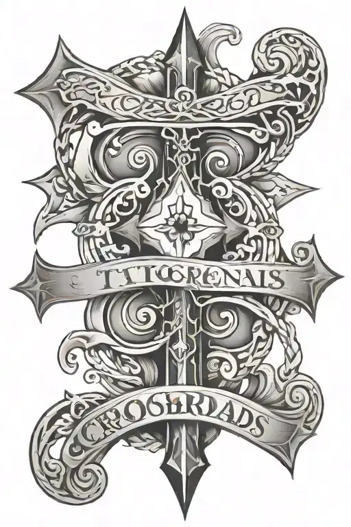 Crossroads tattoo design idea