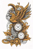 hermes wing  tattoo design idea