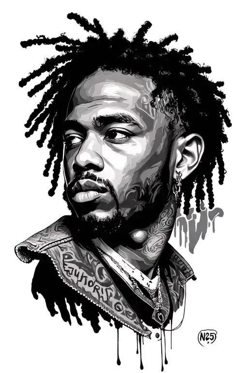 kendrick lamar: lust,N95,Euphoria tattoo design idea