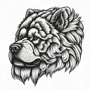 create a chow chow dog tatooo tattoo design idea