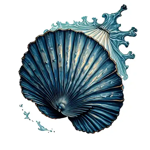 Scallop Shell tattoo design idea