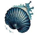 Scallop Shell tattoo design idea
