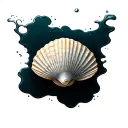 Scallop Shell tattoo design idea
