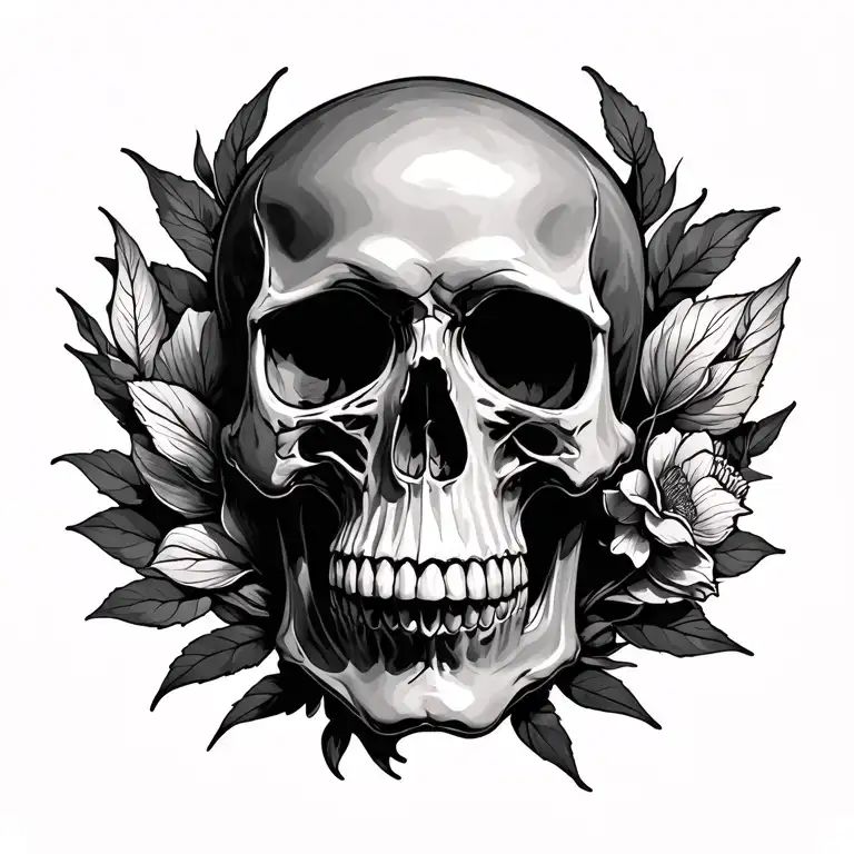 skull tattoo design idea