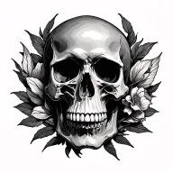 skull tattoo design idea