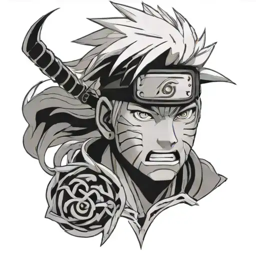 Pain Naruto tattoo design idea