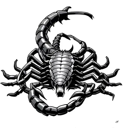 mortal kombat scorpions chain surrounded tattoo design idea