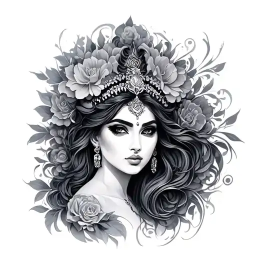Devi tattoo design idea