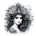 Devi tattoo design idea