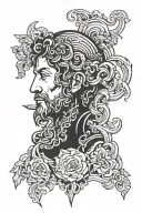 stoic philosophy tattoo design idea