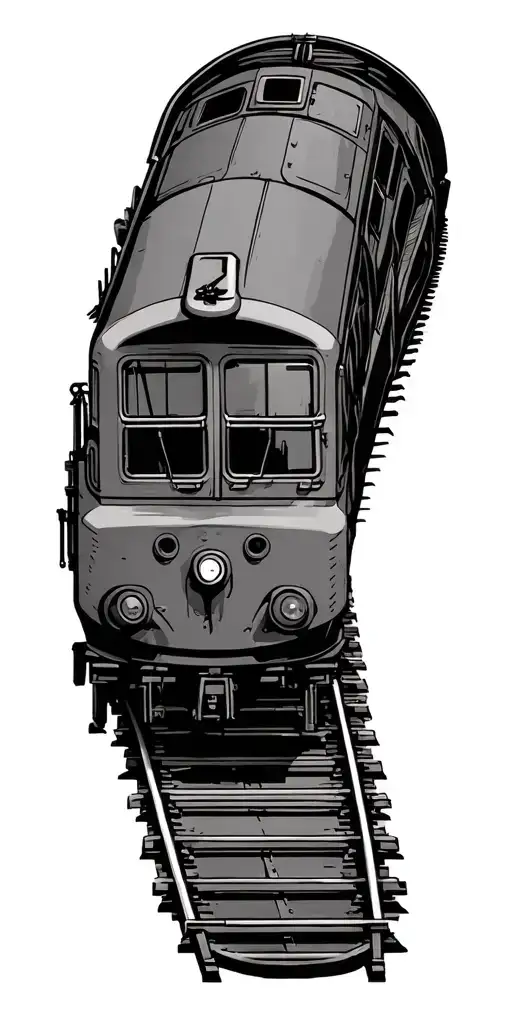 Rail cars railroad hazmat trains tattoo design idea