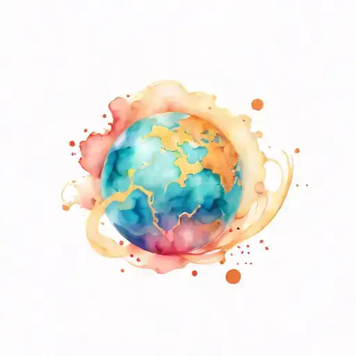 planet venus tattoo design idea