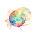 planet venus tattoo design idea