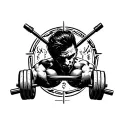gym tattoo design idea