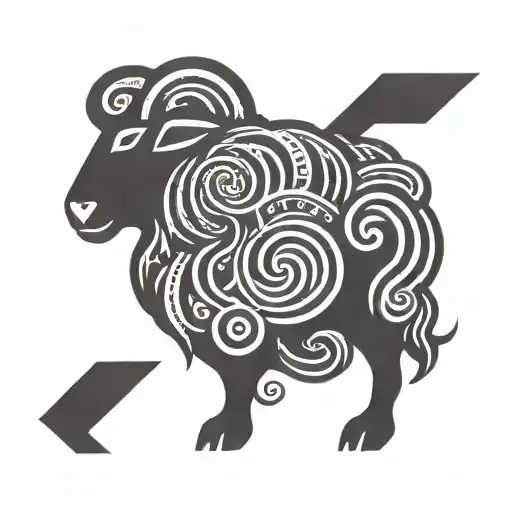 black sheep tattoo design idea