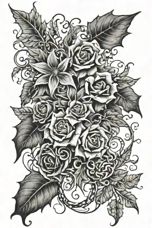 thorn vine made of words “You, dear children, are from God and have overcome them, because the one who is in you is grea tattoo design idea