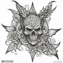 666 tattoo design idea